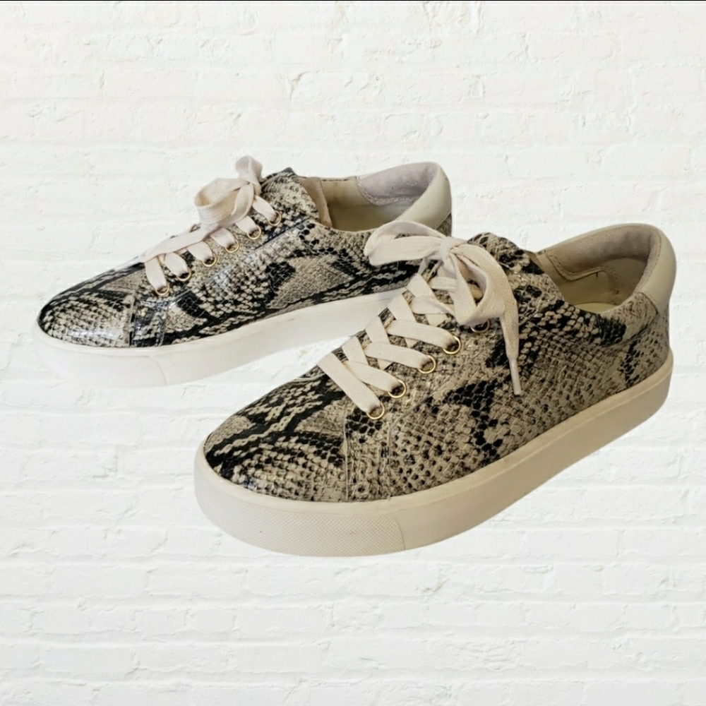 Sam Edelman snakeskin Ethyl platform sneakers size 6.5